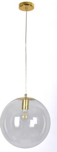 Home Lighting Globe Κρεμαστό Φωτιστικό Χρυσό Μπάλα με Ντουί E27 30εκ.