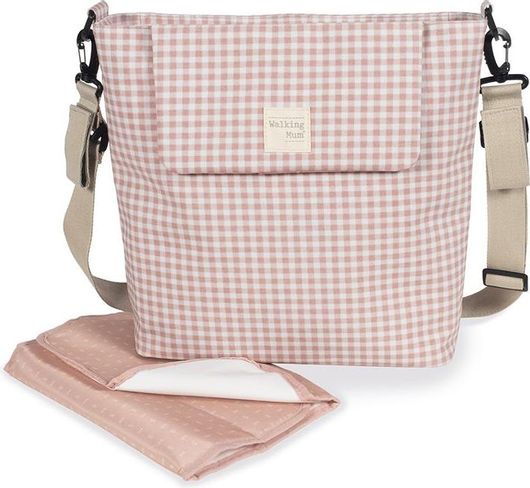 Τσάντα Αλλαξιέρα Walking Mum I Love Vichy Ώμου & Χειρός Ροζ