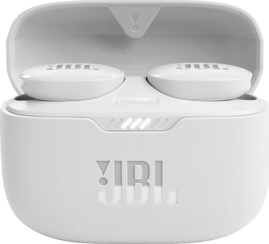 JBL Tune 130NC In-ear Bluetooth Handsfree Ακουστικά με Αντοχή στον Ιδρώτα & Θήκη Φόρτισης Λευκό