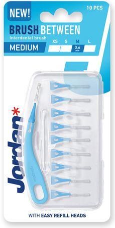 Μεσοδόντια Βουρτσάκια Jordan Brush Between με Λαβή 0.6mm 10τμχ Μπλε