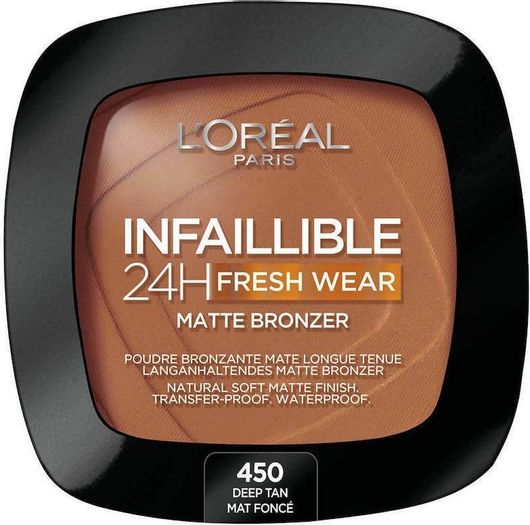 Bronzer L'Oreal Paris Infallible 24H Longwear Soft Matte 450 Tan Deep 9gr