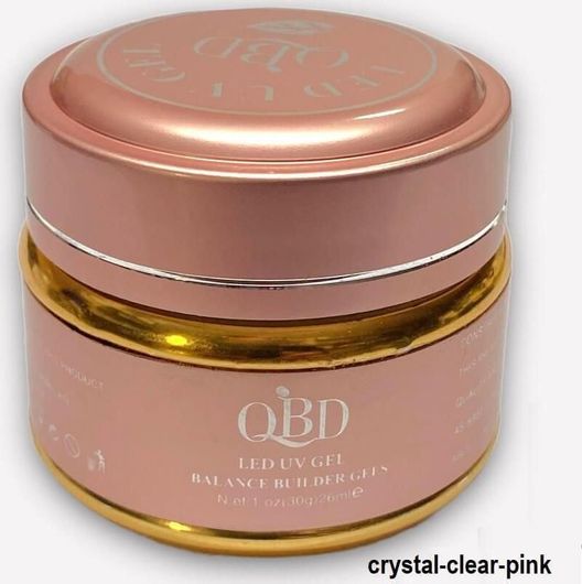 Builder Gel Νυχιών QBD Crystal Clear Pink 30gr