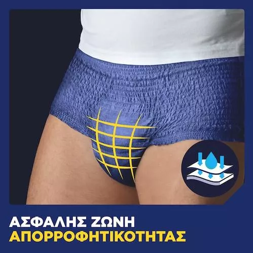 Πάνες Βρακάκι Ακράτειας Tena Men Active Fit Plus Small/Medium 9τμχ Μπλε
