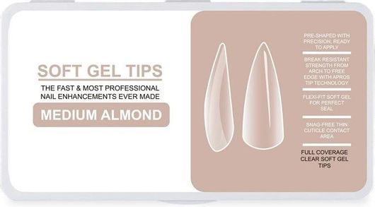 Tips Νυχιών UpLac Gelly Tips Soft Almond M 240τμχ