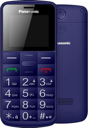 Κινητό Απλής Χρήσης Panasonic KX-TU110 Dual SIM με Κουμπιά Μπλε