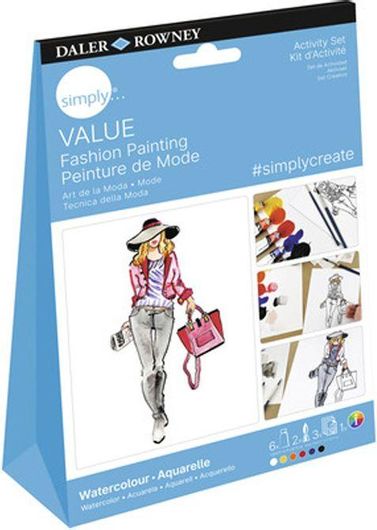 Σετ Ζωγραφικής Daler Rowney Activity Fashion Με Ακουαρέλλα 12τμχ
