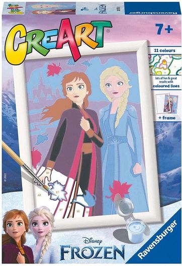 Σετ Ζωγραφικής Ravensburger Creart Disney Frozen Elsa & Anna Ζωγραφική Με Αριθμούς