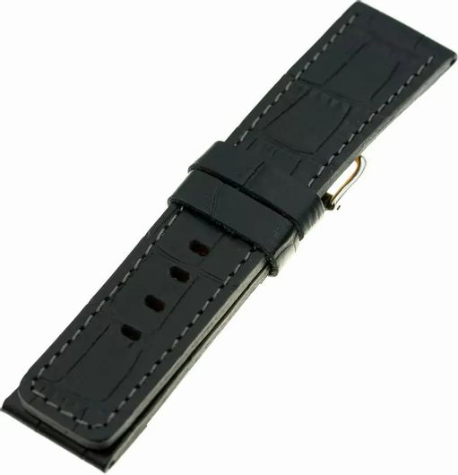 Λουράκι Ρολογιού Joker JK018 Δερμάτινο 24mm Μαύρο