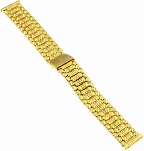 Λουράκι Ρολογιού BL043 Μεταλλικό Μπρασελέ 20mm Χρυσό