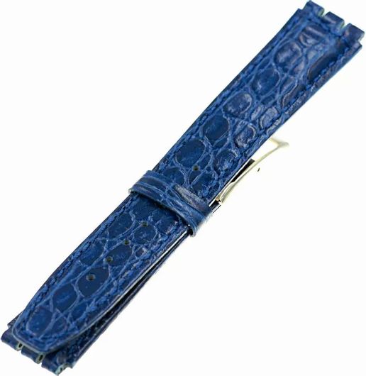 Λουράκι Ρολογιού Swatch SW008 Δερμάτινο 20mm Μπλε