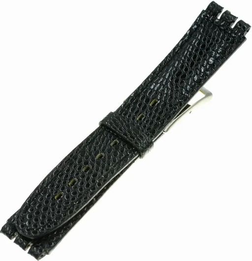 Λουράκι Ρολογιού Swatch SW035 Δερμάτινο 16mm Μαύρο
