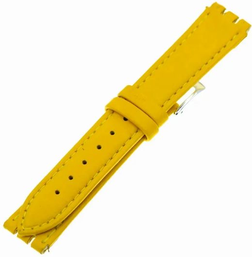 Λουράκι Ρολογιού Swatch SW046 Δερμάτινο 16mm Πορτοκαλί