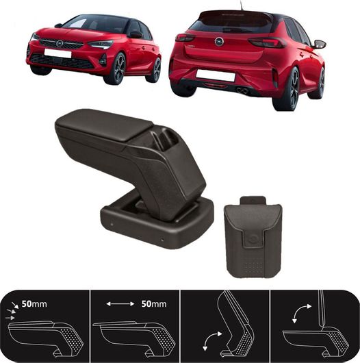 Τεμπέλης Αυτοκινήτου Armster 2 Για Opel Corsa F Μαύρο