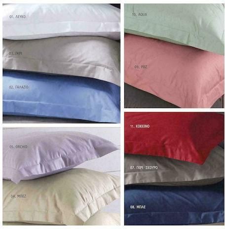 Σετ Μαξιλαροθήκες Rythmos Scenario Oxford 50x70cm Μολυβί