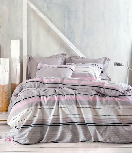 Σετ Μαξιλαροθήκες Rythmos Gaspar με Φάσα 50x70cm Ροζ