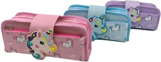 Κασετίνα Unicorn με 1 Θήκη σε Διάφορα Σχέδια