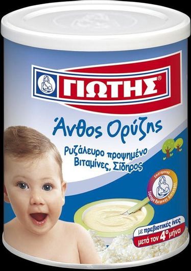 Γιώτης Βρεφική Κρέμα Άνθος Ορύζης 150gr για 4+ Μηνών