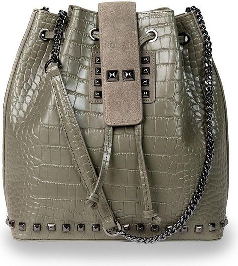 Γυναικεία Τσάντα Ώμου Nolah Sloane από Δερματίνη Χακί