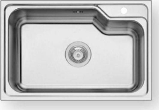 Νεροχύτης Maidtec Ethra 1B Ένθετος Inox Σατινέ Μ68.5xΠ45.5cm Ασημί