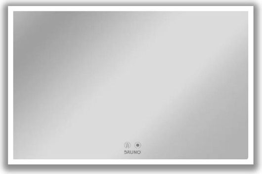 Καθρέπτης Μπάνιου Bruno BRN-0099 Ορθογώνιος Led 80x60cm