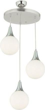 ArteLibre Dam Κρεμαστό Φωτιστικό Λευκό Μπάλα με Ντουί E27 35x70εκ.