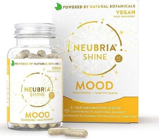 Neubria Shine Mood Supplement Συμπλήρωμα για το Άγχος 60 Κάψουλες