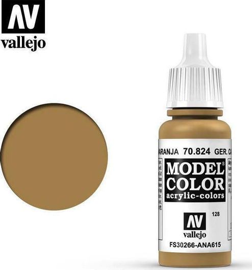 Χρώμα Μοντελισμού Acrylicos Vallejo 70824 Model Colour Matt 17ml Ger.Cam.Orange Ochre