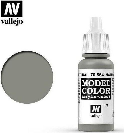 Χρώμα Μοντελισμού Acrylicos Vallejo 70864 Model Colour Metallic 17ml Natural Steel