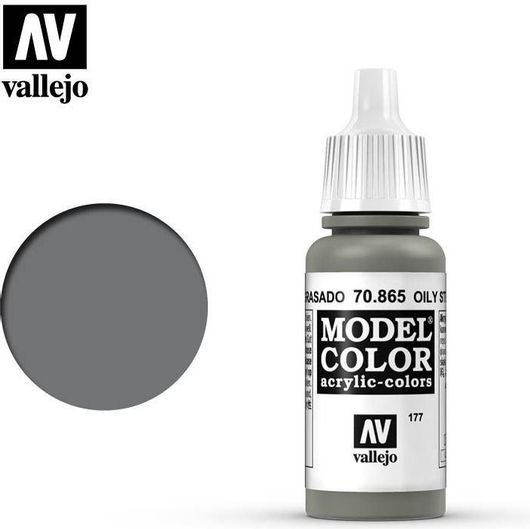 Χρώμα Μοντελισμού Acrylicos Vallejo 70865 Model Colour Metallic 17ml Oily Steel