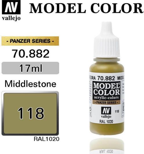 Χρώμα Μοντελισμού Acrylicos Vallejo 70882 Model Colour Matt 17ml Middlestone