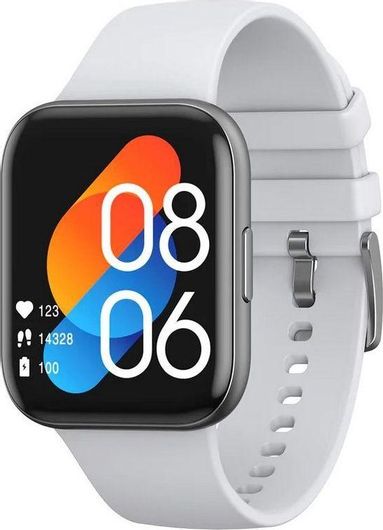 Smartwatch Havit M9021 Stainless Steel Αδιάβροχο με Παλμογράφο Γκρι