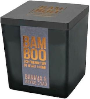 Κερί Heart & Home Αρωματικό Σόγιας σε Βάζο Βανίλια & Λευκό Ξύλο 90gr