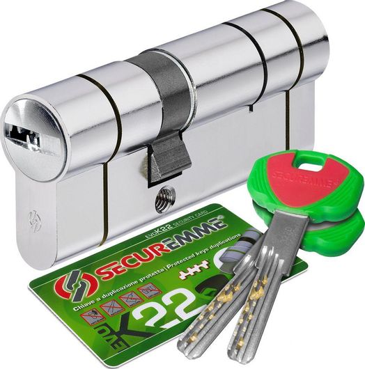 Αφαλός Κλειδαριάς Securemme 3220CCS30501X5 K22 30-50mm Ασημί