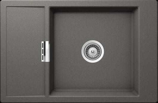 Νεροχύτης Κουζίνας Schock 15180-1442 Ένθετος Συνθετικός Γρανίτης 78x51cm Γκρι