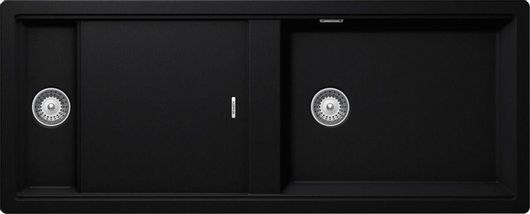 Νεροχύτης Κουζίνας Schock 81500-1402 Ένθετος Συνθετικός Γρανίτης 114x46cm Μαύρο