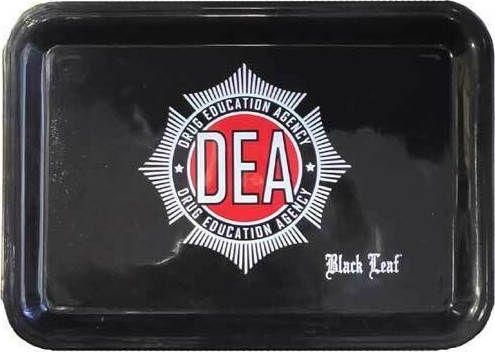Rolling Tray Black Leaf Πλαστικός Δίσκος «DEA» Mini 13x18cm