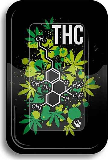 Rolling Tray Δίσκος THC Molecule / S 27x17cm
