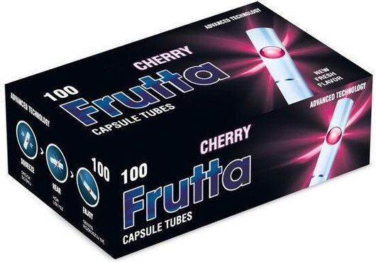 Άδεια Τσιγάρα Frutta Click Tubes Κεράσι / 100τμχ