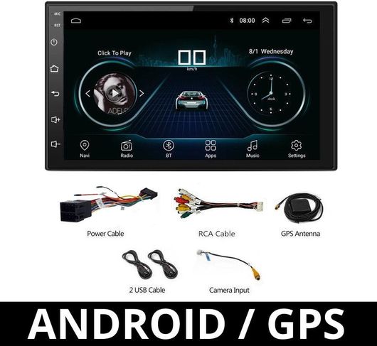 Ηχοσύστημα Αυτοκινήτου 8708 Universal 2DIN Bluetooth/USB/AUX/WiFi/GPS με Οθόνη Αφής 7"