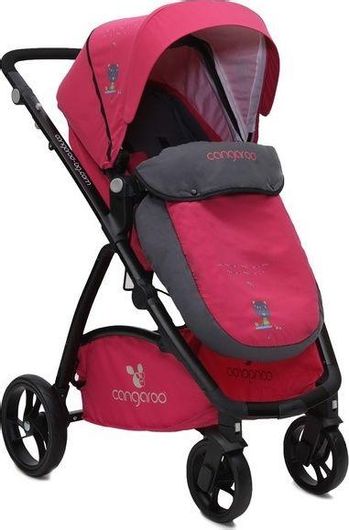 Πολυκαρότσι Μωρού Cangaroo Stefanie 2 σε 1 Κόκκινο για Νεογέννητο