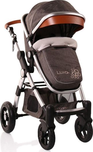 Πολυκαρότσι Μωρού Cangaroo Luxor 2 σε 1 Γκρι για Νεογέννητο