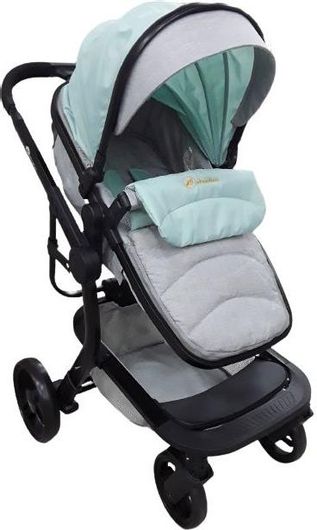 Πολυκαρότσι Μωρού Beboulino Aveiro 2 σε 1 Πράσινο για Νεογέννητο