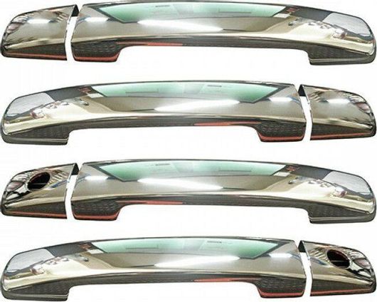 Χερούλια Πόρτας S-dizayn 6602124 Μεταλλικά για Nissan Navara D40 2006 4-Door 4τμχ Χρώμιο