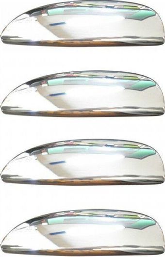 Χερούλια Πόρτας S-dizayn Μεταλλικά για Renault Clio HB 5D 1999-2006 4-Door 4τμχ Χρώμιο
