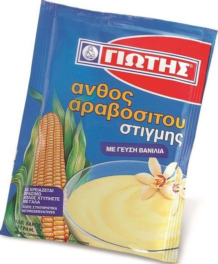 Μείγμα για Κρέμα Ζαχαροπλαστικής Γιώτης Άνθος Αραβοσίτου Στιγμής με Γεύση Βανίλια 62gr