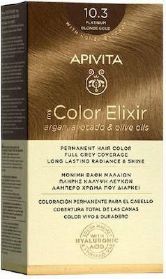 Μόνιμη Βαφή Apivita My Color Elixir with Honey Extract 10.3 Κατάξανθο Χρυσό 125ml