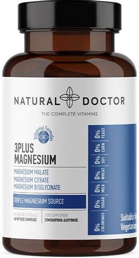 Natural Doctor 3plus Magnesium 60 φυτικές κάψουλες