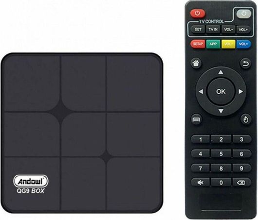 TV Box Andowl QG9 4K UHD με WiFi USB 2.0 / USB 3.0 4GB RAM & 64GB Αποθηκευτικό Χώρο με Android 10.0