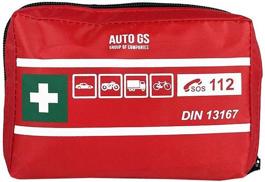 Φαρμακείο Αυτοκινήτου Auto Gs Τσαντάκι με Εξοπλισμό Κατάλληλο για Πρώτες Βοήθειες