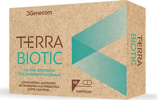 Genecom Terra Biotic με Προβιοτικά και Πρεβιοτικά 10 κάψουλες